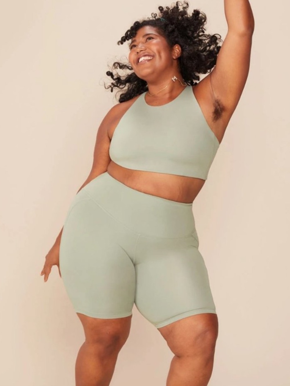 Girlfriend Collective TOPANGA BRA AGAVE